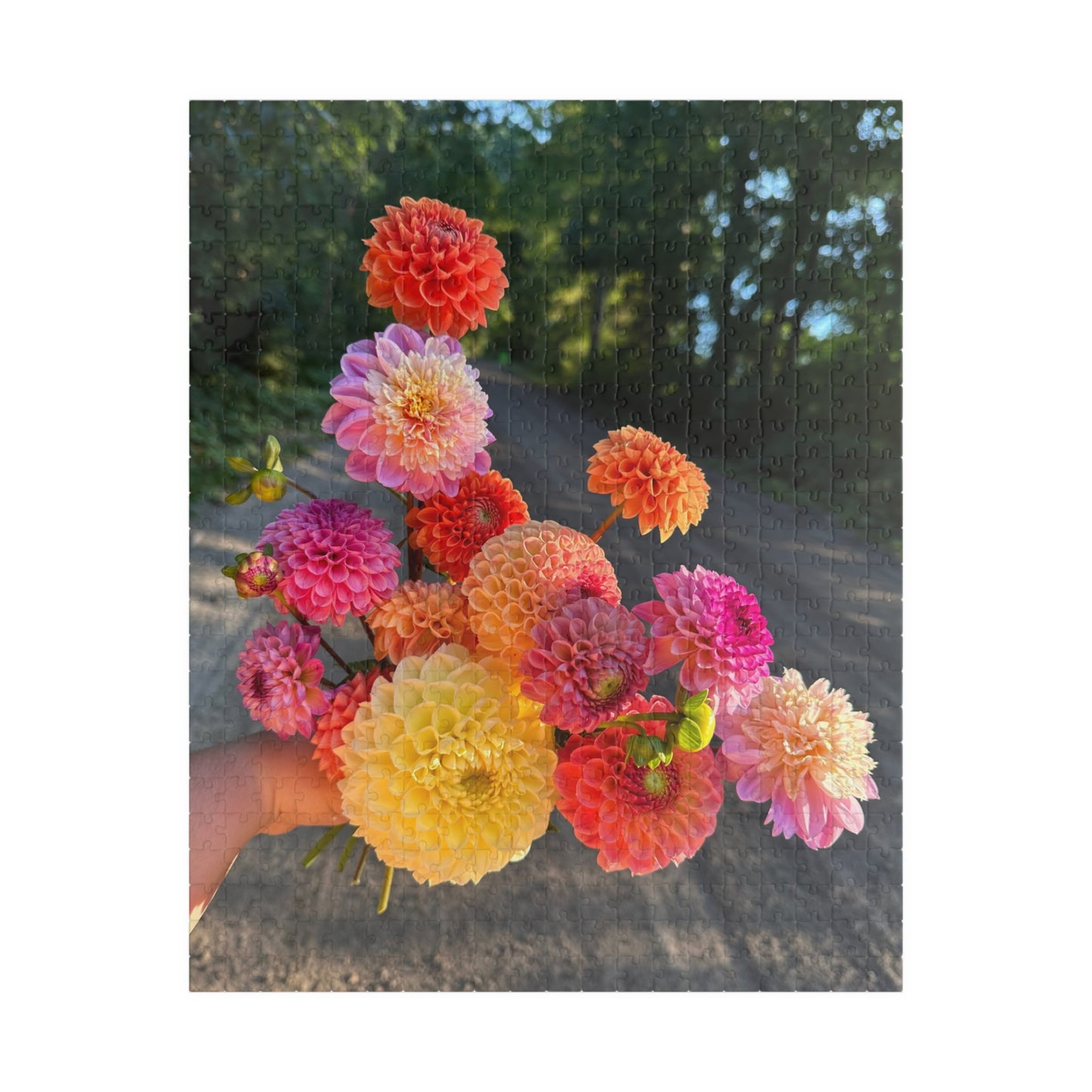 Dahlia Floral-themed Colorful Puzzle (110, 252, 520, 1014-piece) - Perfect for Relaxation and Family Bonding