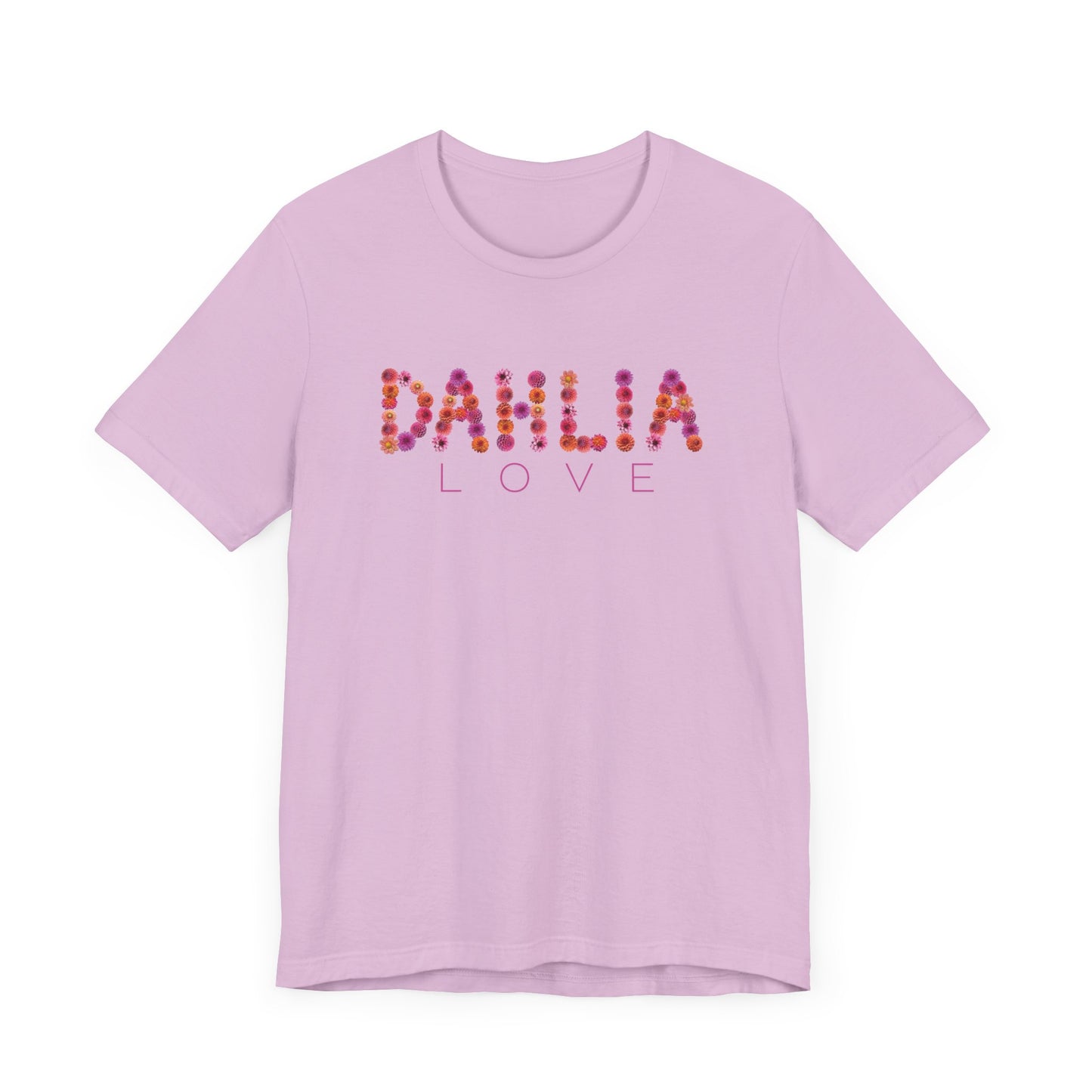 Dahlia Love Tee - Floral Graphic T-Shirt, Unisex Apparel, Casual Wear, Gift for Her, Spring Fashion