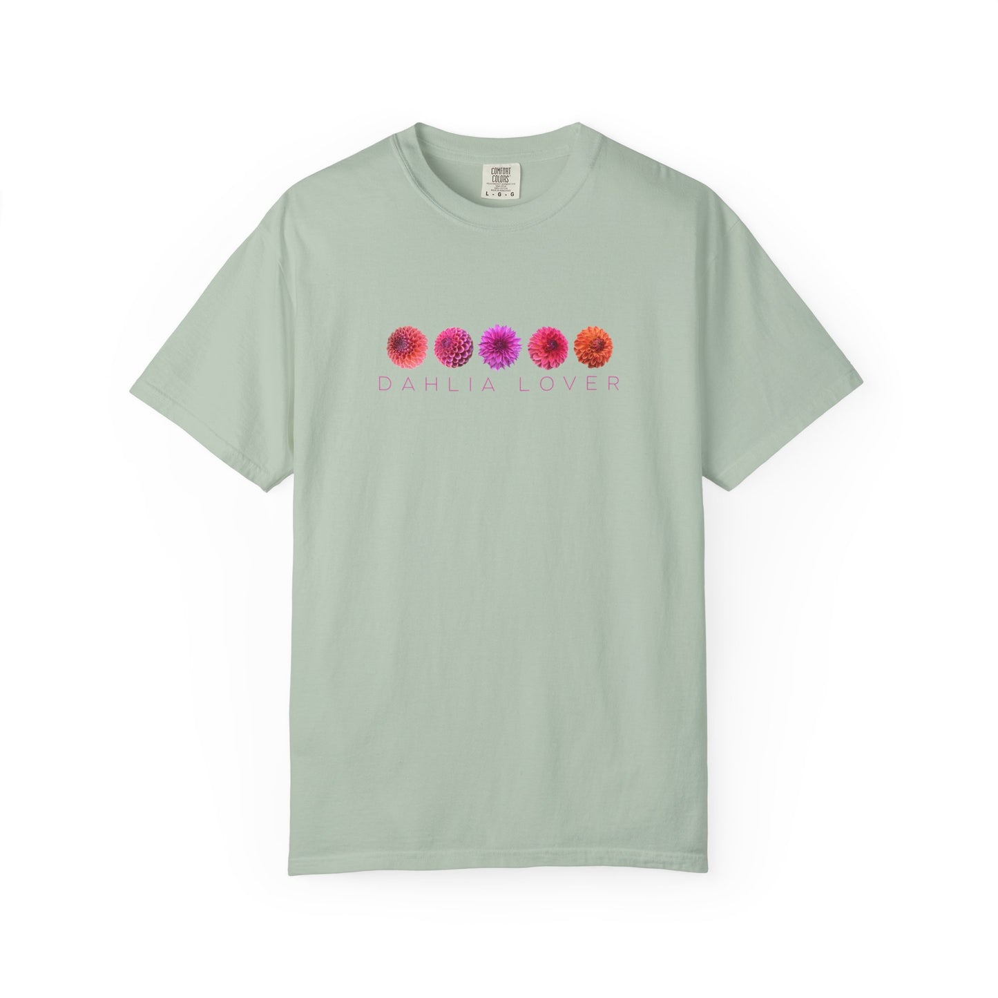 Dahlia Lover T-shirt, Floral Graphic Tee for Flower Lovers