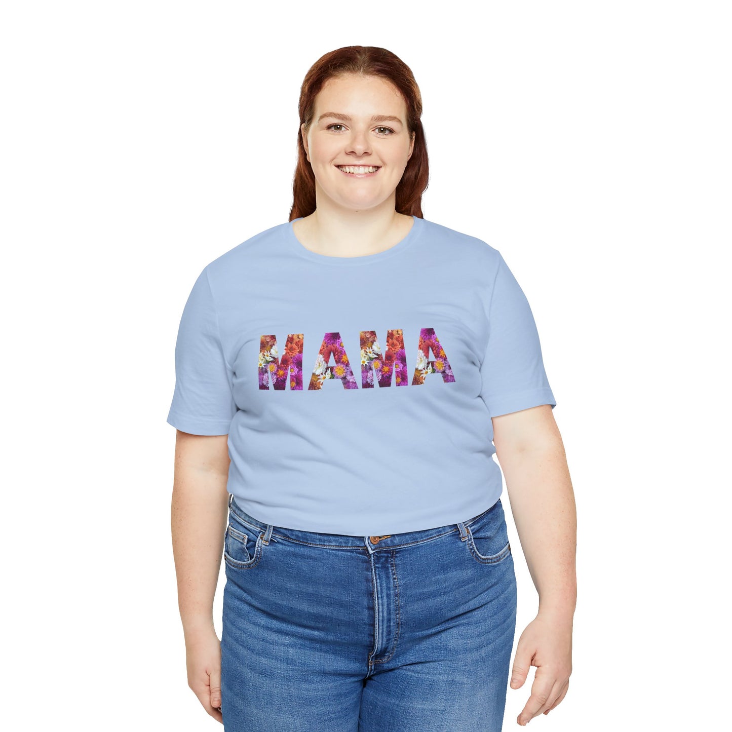 Floral Mama Tee - Perfect for Mother's Day, Gifts for Moms, Casual Wear, Baby Showers, Family Reunions
