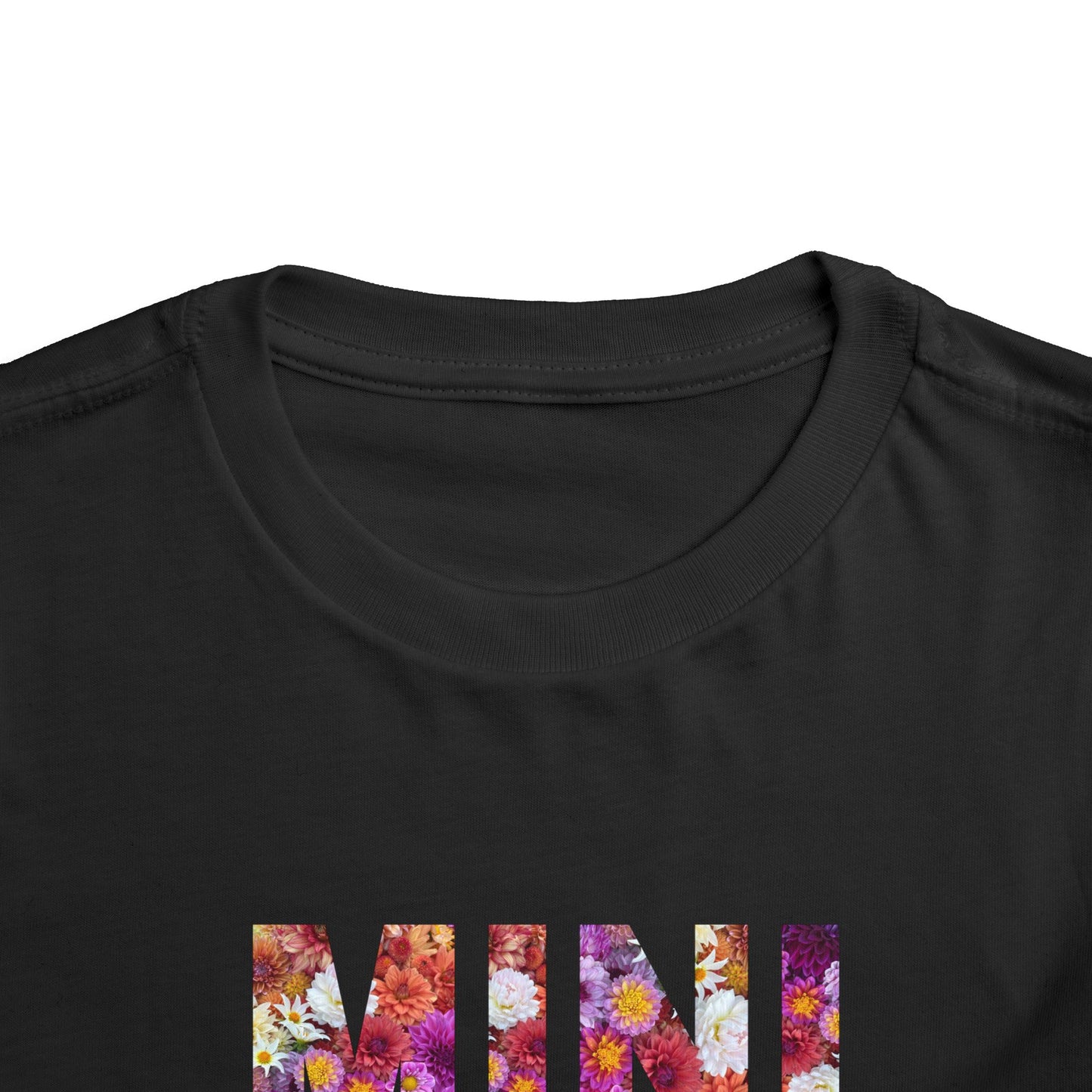 Floral Mini Toddler Tee, Cute Kids T-Shirt, Toddler Graphic Tee, Floral Short Sleeve Shirt, Spring Summer Kids Clothes