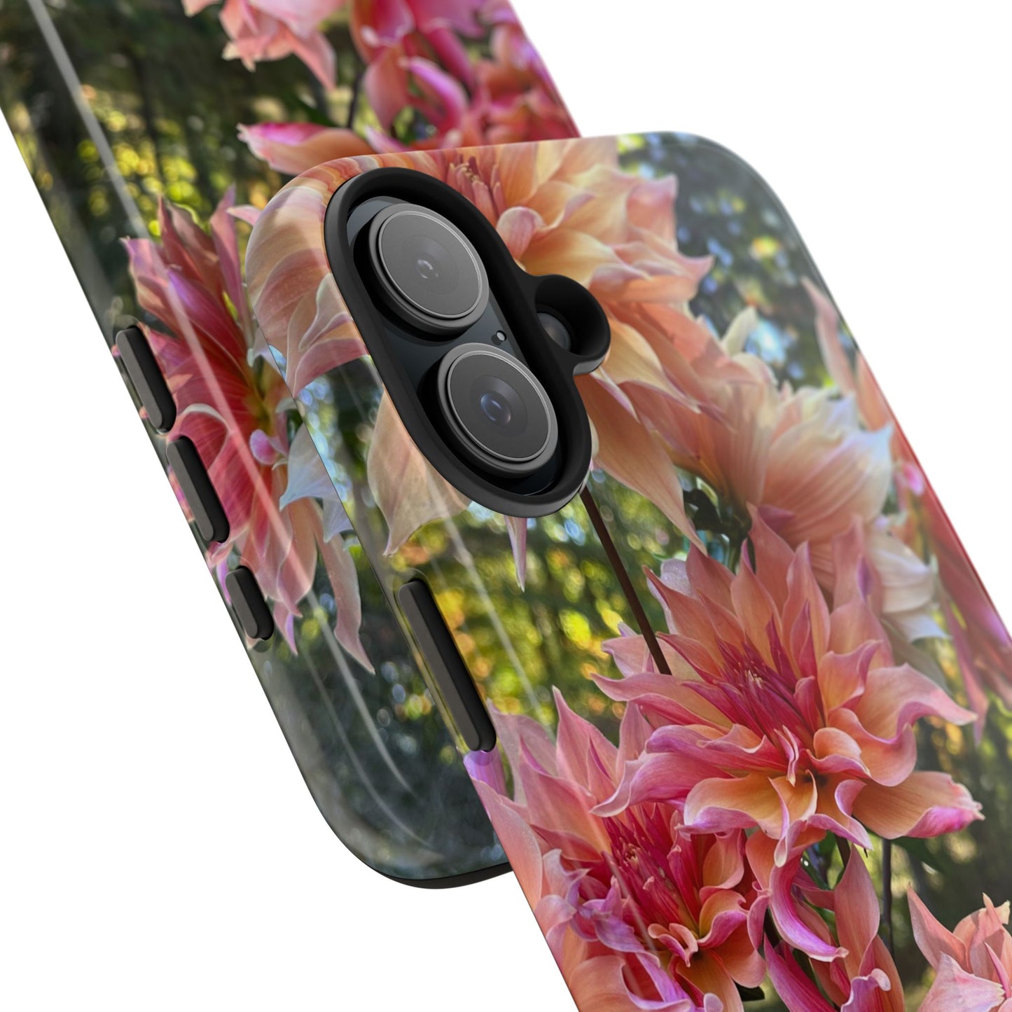 Floral Tough Phone Case - Durable Protection with Dahlia Design