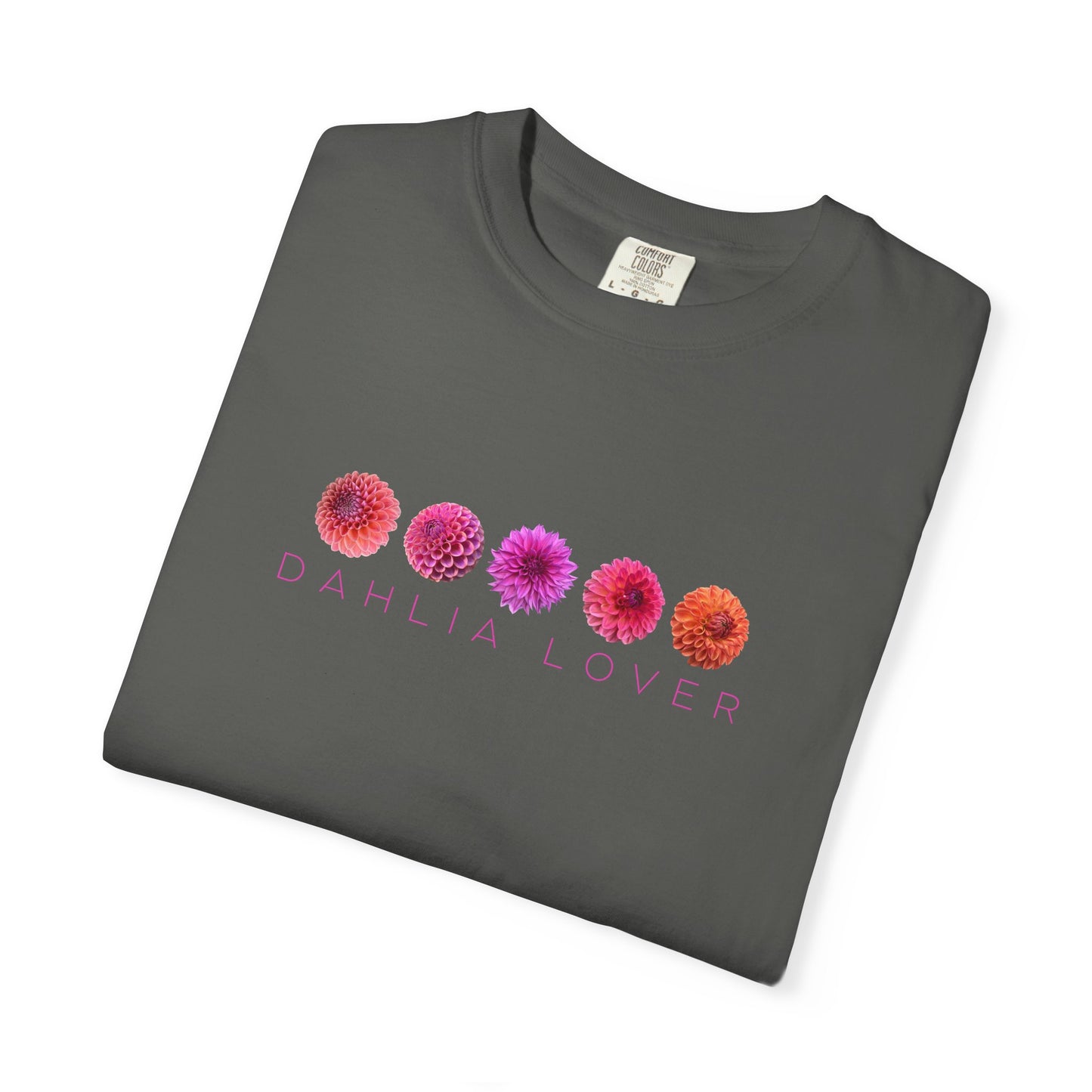 Dahlia Lover T-shirt, Floral Graphic Tee for Flower Lovers