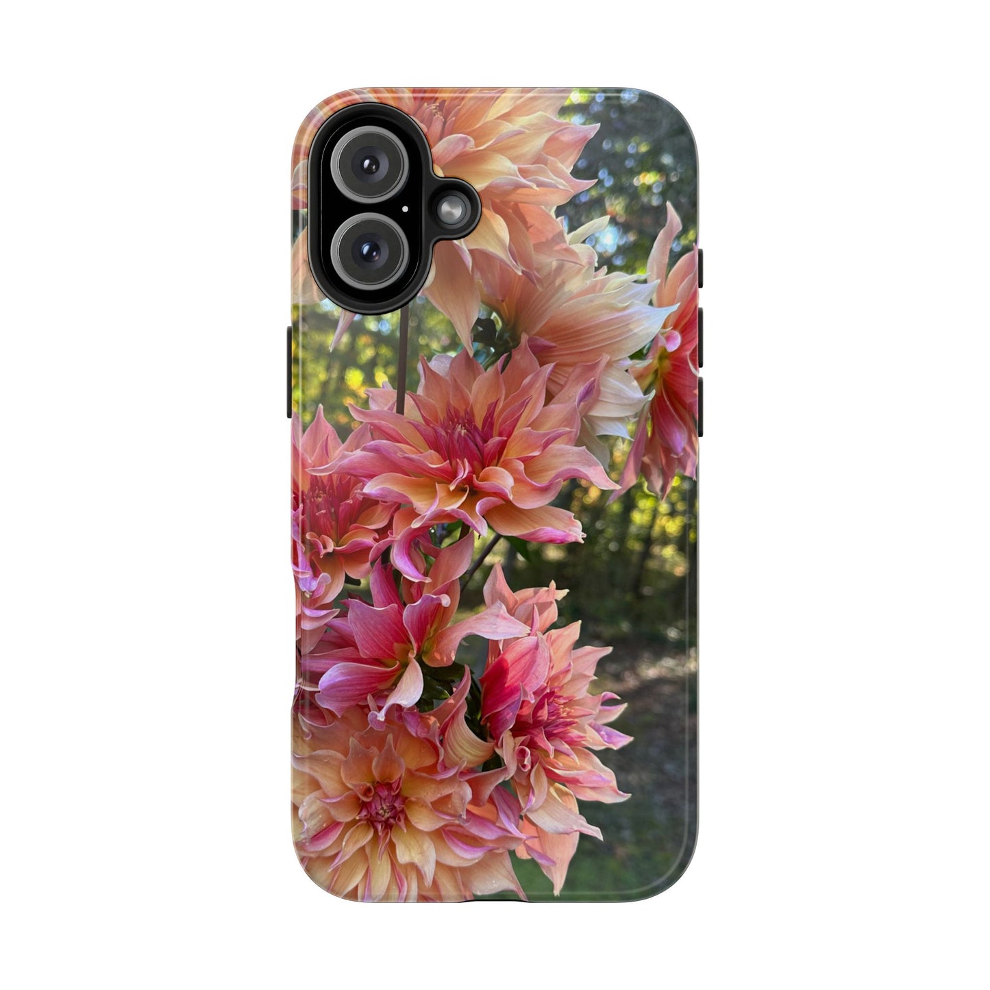 Floral Tough Phone Case - Durable Protection with Dahlia Design