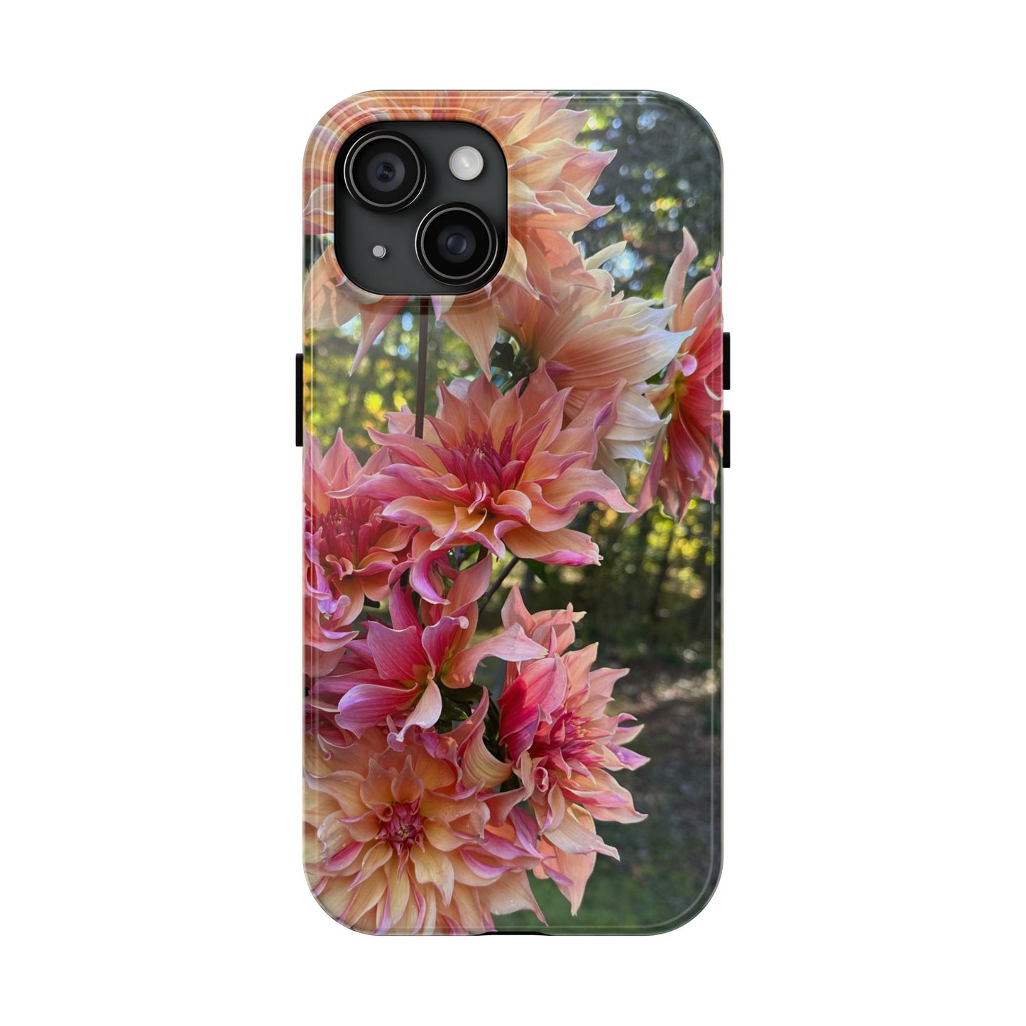 Floral Tough Phone Case - Durable Protection with Dahlia Design
