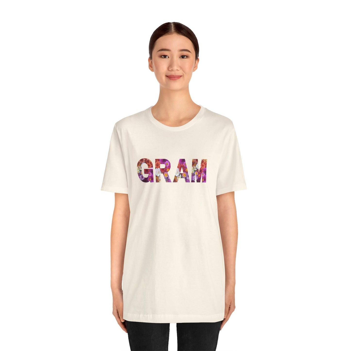 Floral Gram Tee - Perfect for Mother's Day, Gifts for Moms and Grandmas