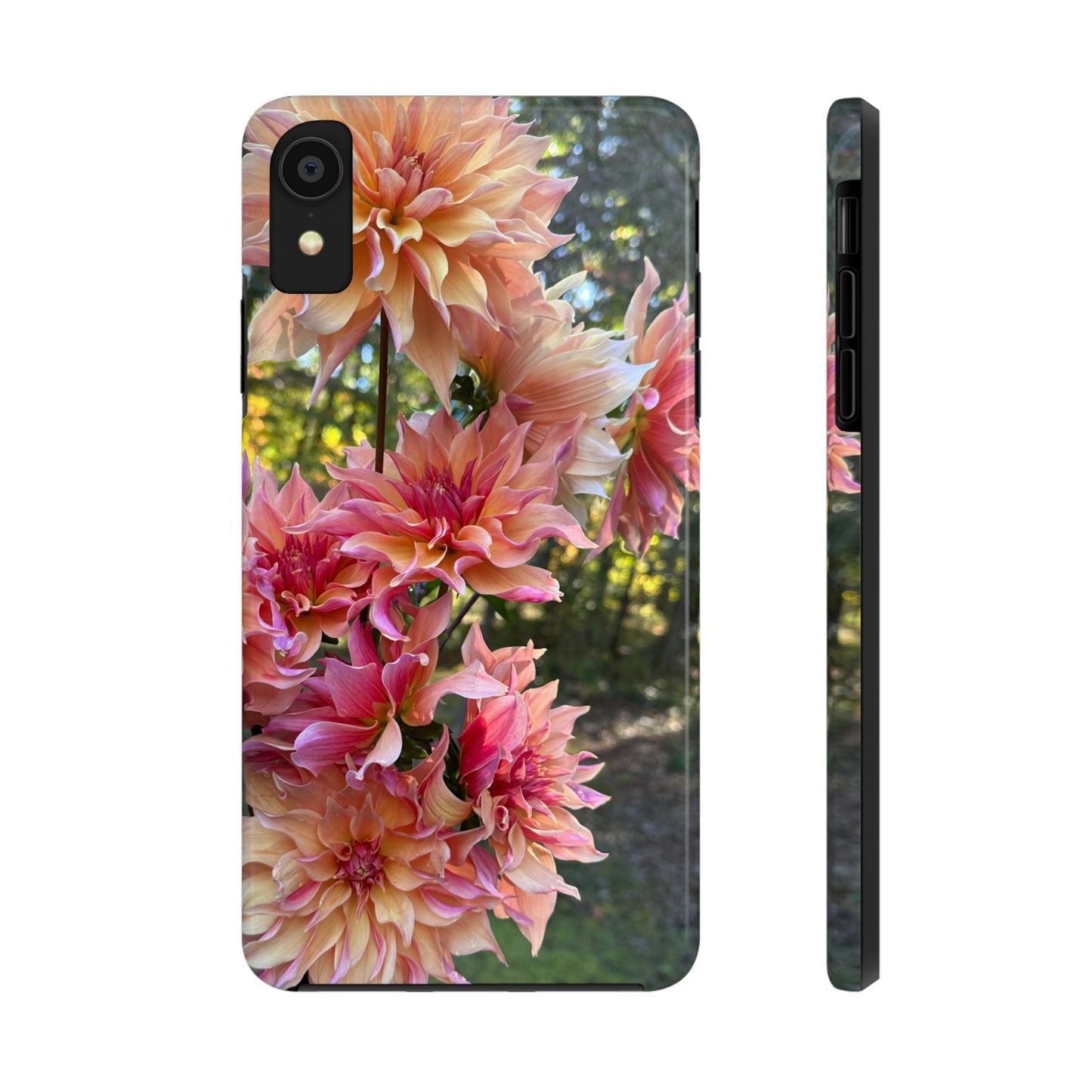 Floral Tough Phone Case - Durable Protection with Dahlia Design