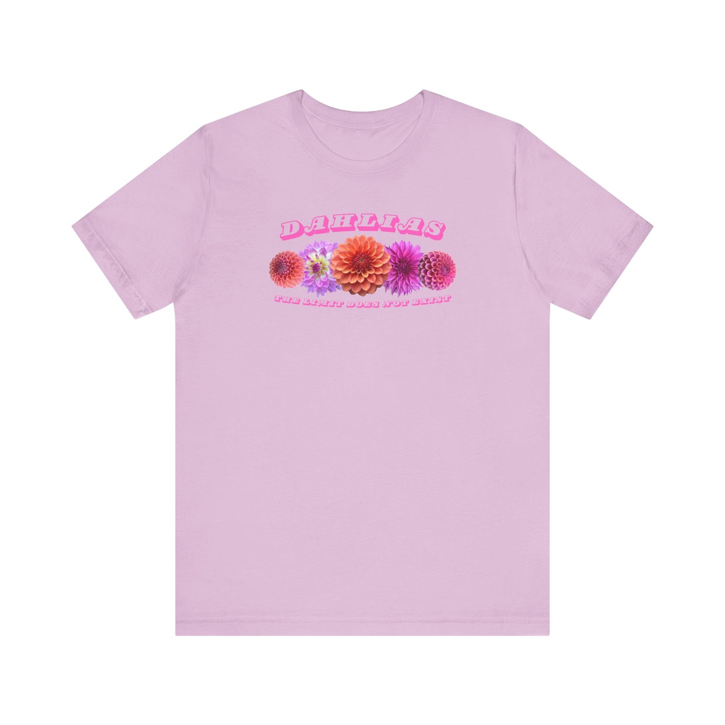 Vibrant Floral Dahlia Tee - Unisex Jersey Short Sleeve T-Shirt for Garden Lovers "Dahlias The Limit Does Not Exist"