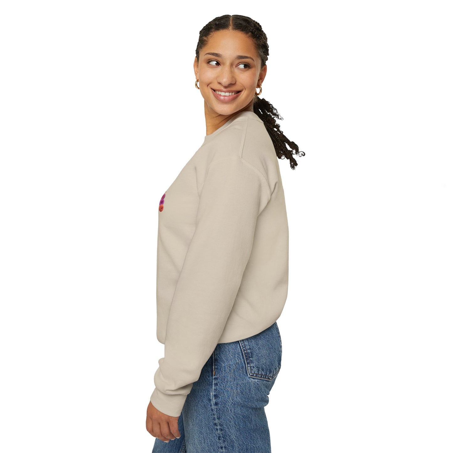 Dahlia Love Sweatshirt - Cozy Floral Crewneck for Spring, Perfect Gift for Flower Lovers, Everyday Casual Wear, Mother's Day, Birthday