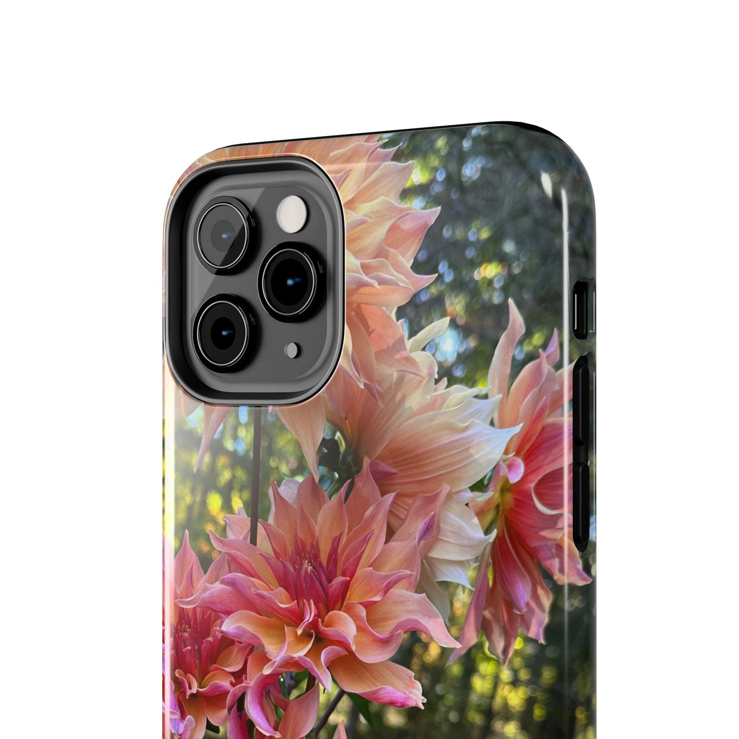 Floral Tough Phone Case - Durable Protection with Dahlia Design