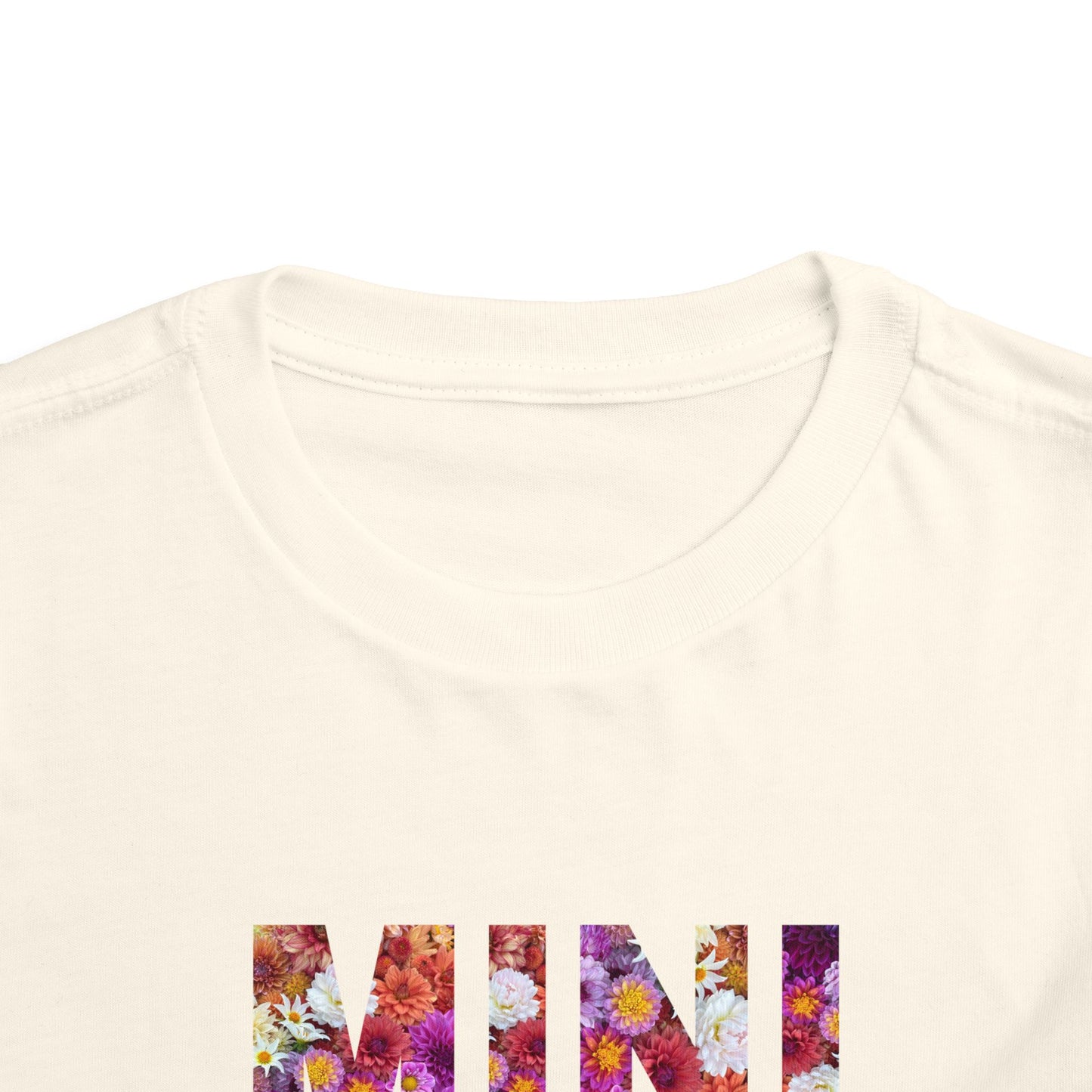 Floral Mini Toddler Tee, Cute Kids T-Shirt, Toddler Graphic Tee, Floral Short Sleeve Shirt, Spring Summer Kids Clothes