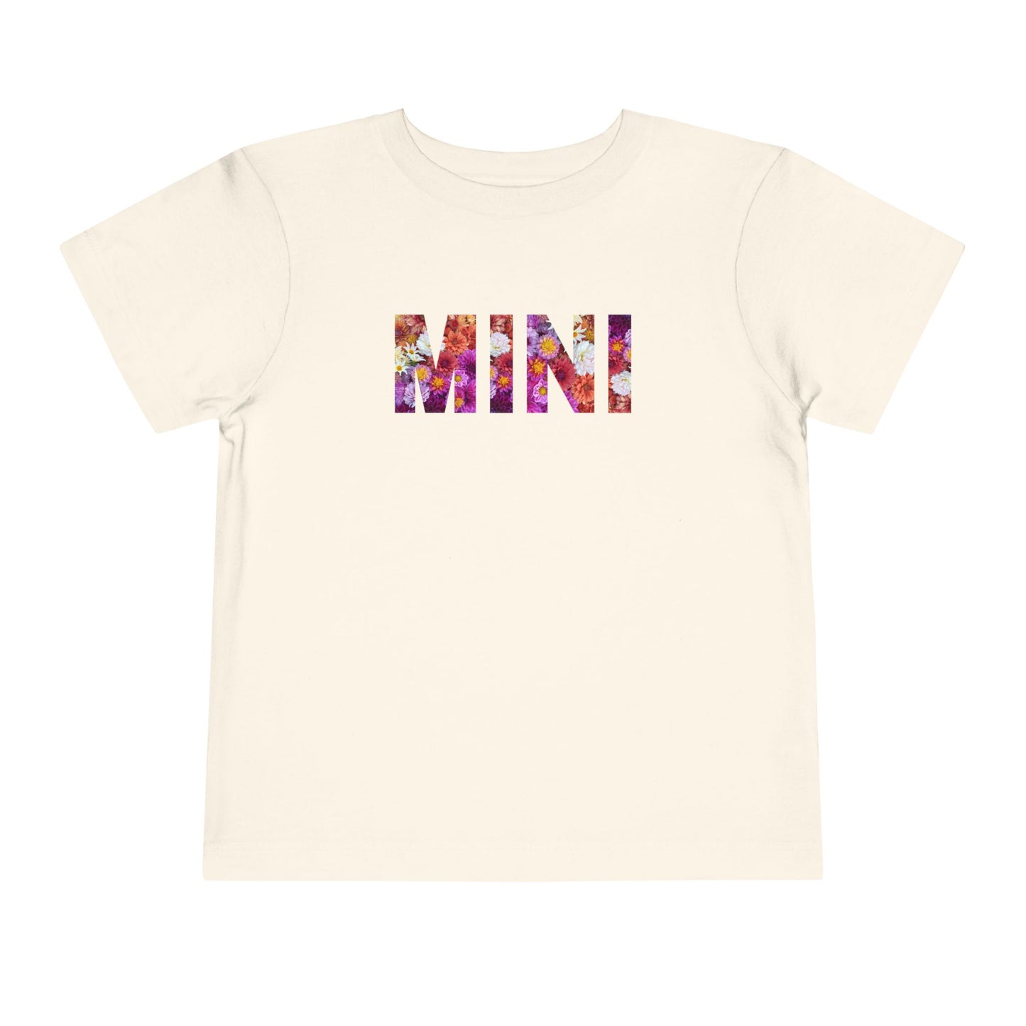 Floral Mini Toddler Tee, Cute Kids T-Shirt, Toddler Graphic Tee, Floral Short Sleeve Shirt, Spring Summer Kids Clothes