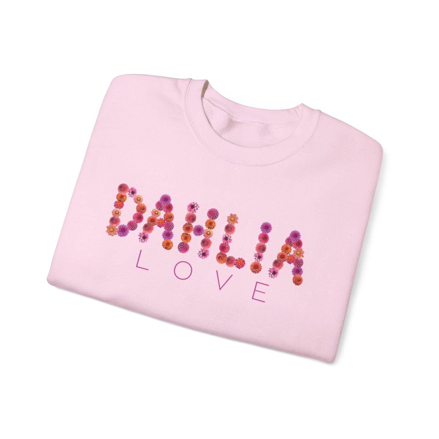 Dahlia Love Sweatshirt - Cozy Floral Crewneck for Spring, Perfect Gift for Flower Lovers, Everyday Casual Wear, Mother's Day, Birthday