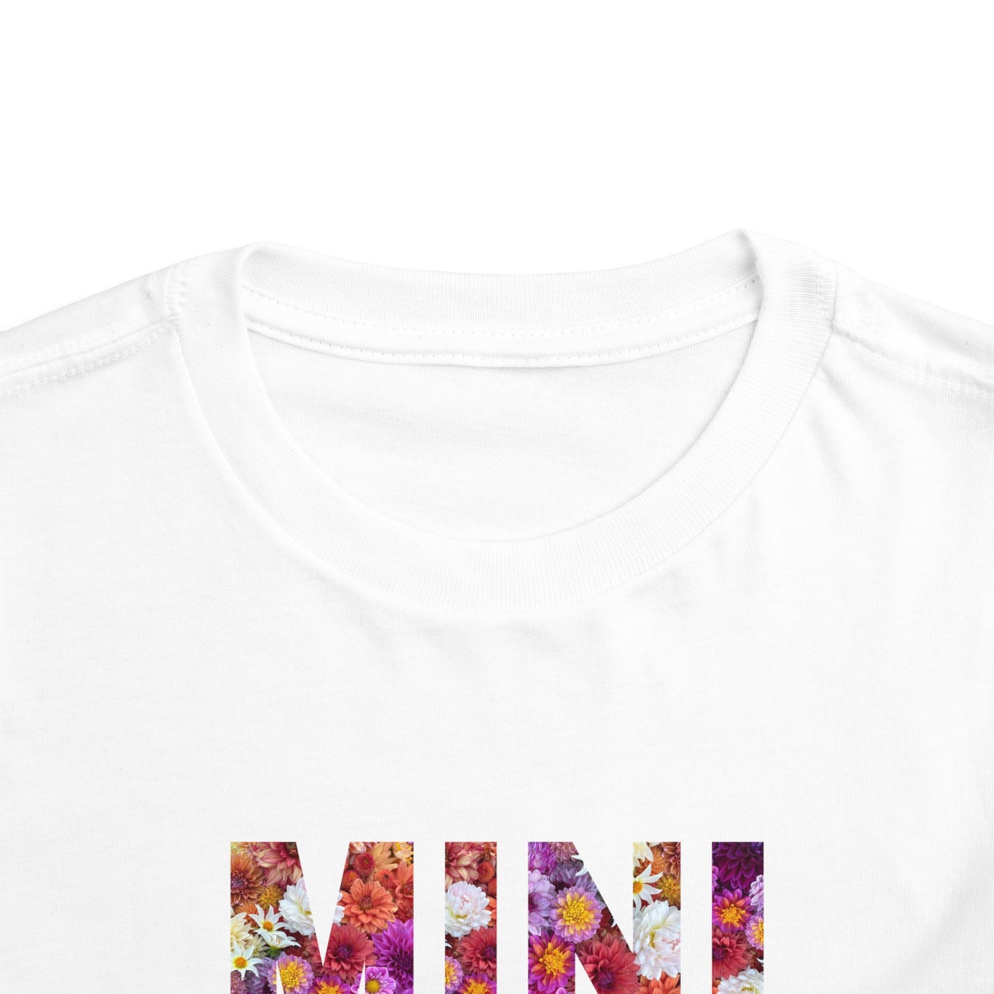 Floral Mini Toddler Tee, Cute Kids T-Shirt, Toddler Graphic Tee, Floral Short Sleeve Shirt, Spring Summer Kids Clothes