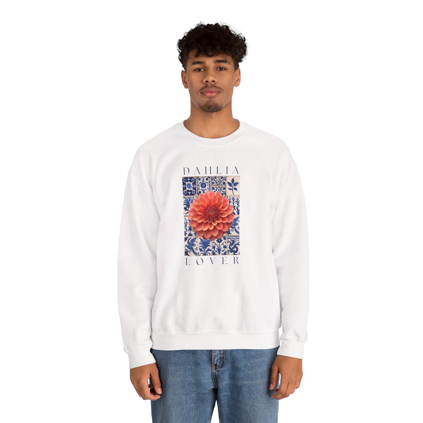 Dahlia Lover Sweatshirt, Floral Crewneck, Botanical Artwear