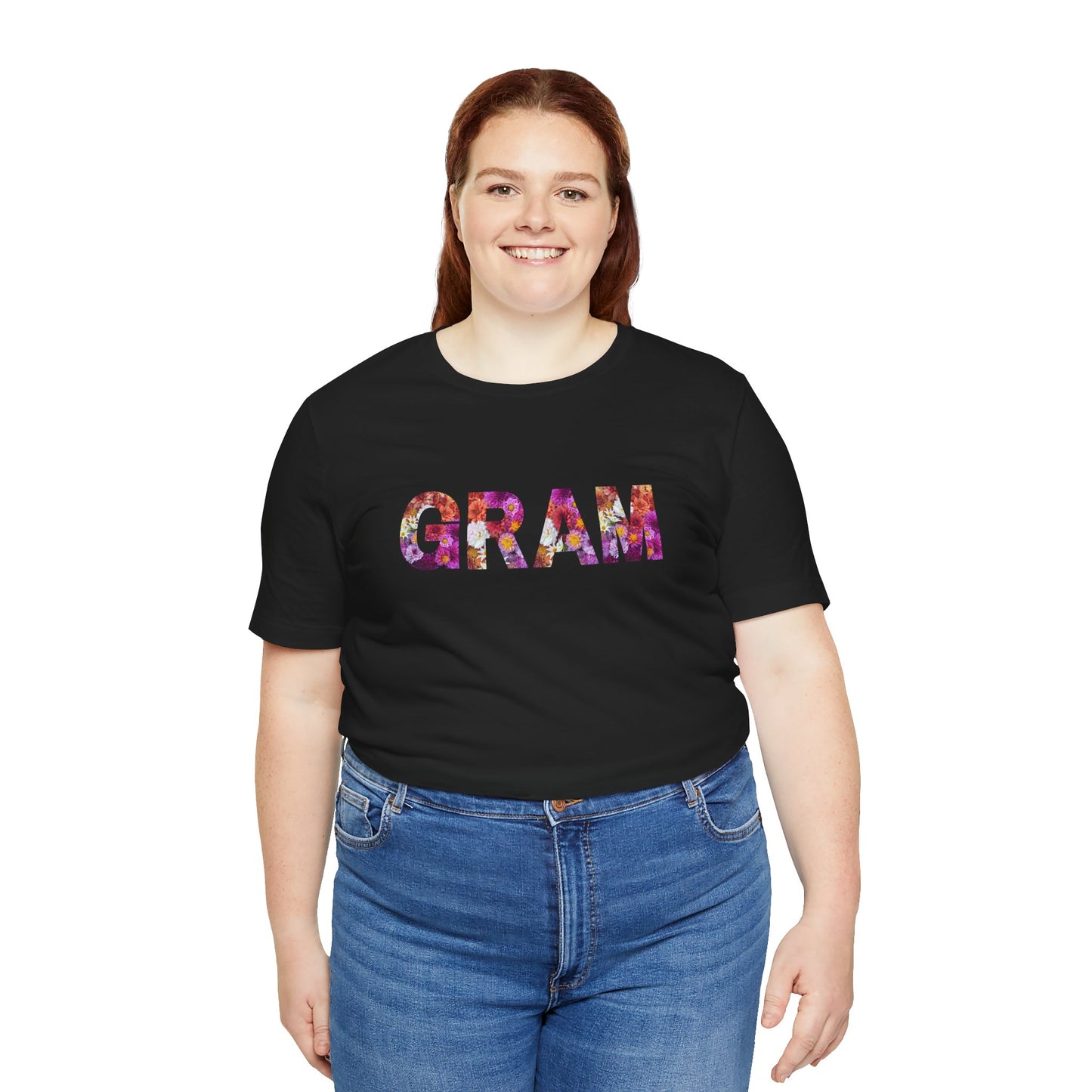 Floral Gram Tee - Perfect for Mother's Day, Gifts for Moms and Grandmas