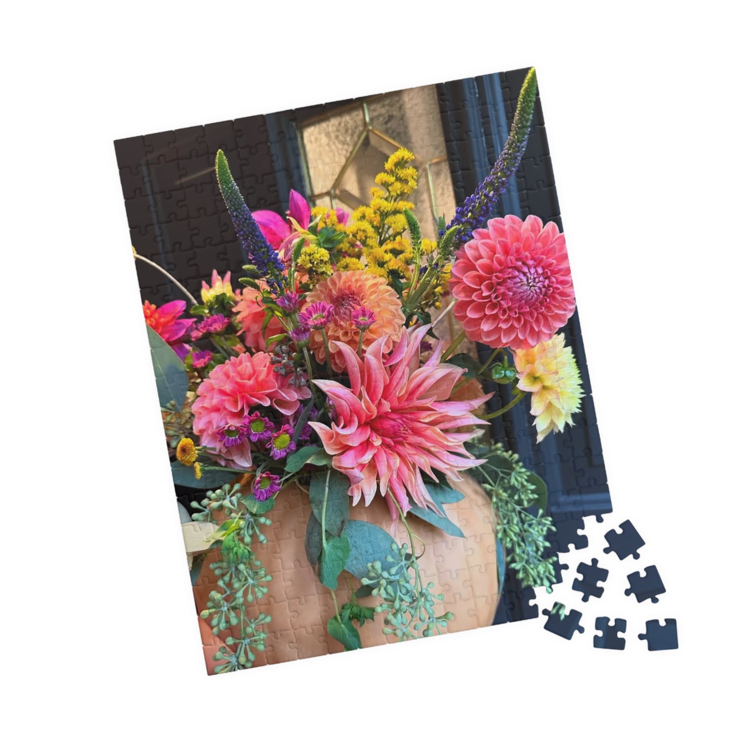 Dahlia Pumpkin Floral-themed Puzzle (110, 252, 520, 1014-piece) - Perfect for Relaxation and Family Bonding