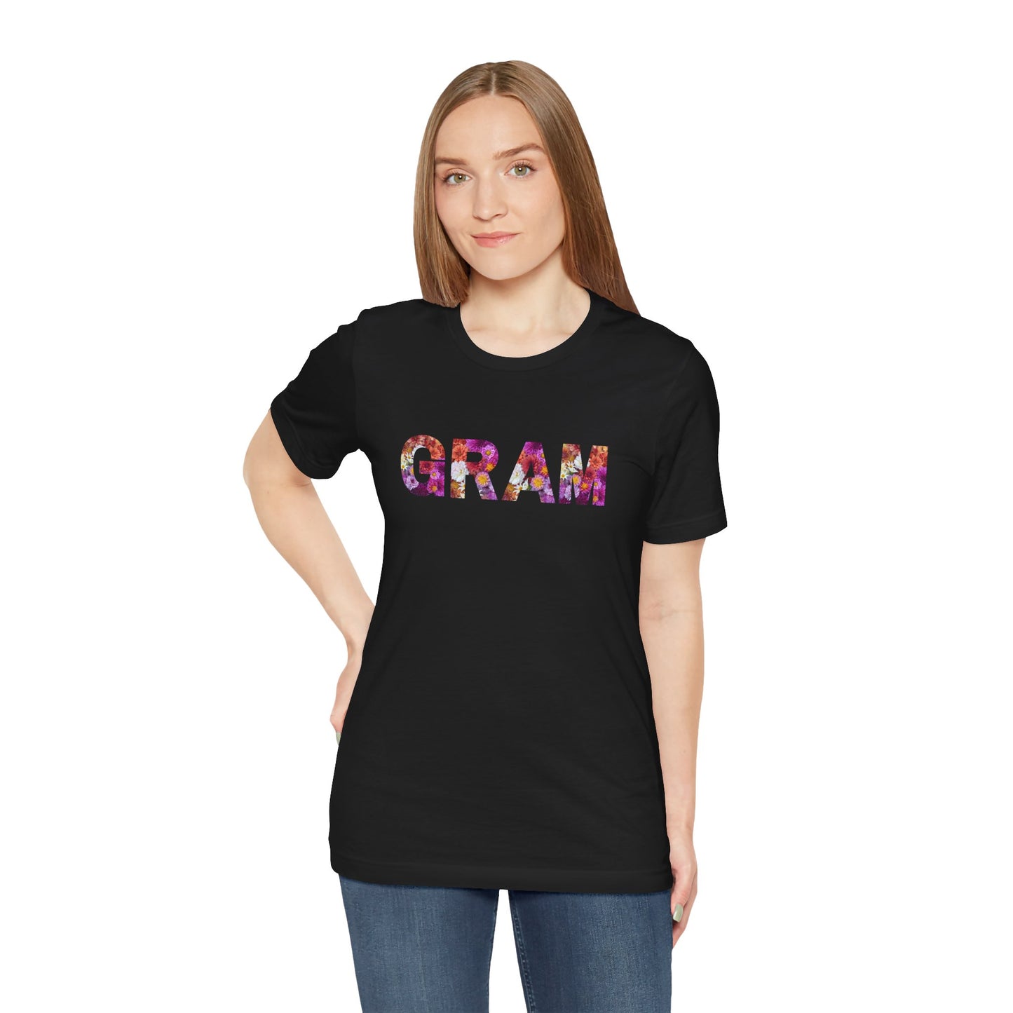 Floral Gram Tee - Perfect for Mother's Day, Gifts for Moms and Grandmas