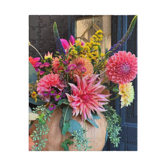 Dahlia Pumpkin Floral-themed Puzzle (110, 252, 520, 1014-piece) - Perfect for Relaxation and Family Bonding