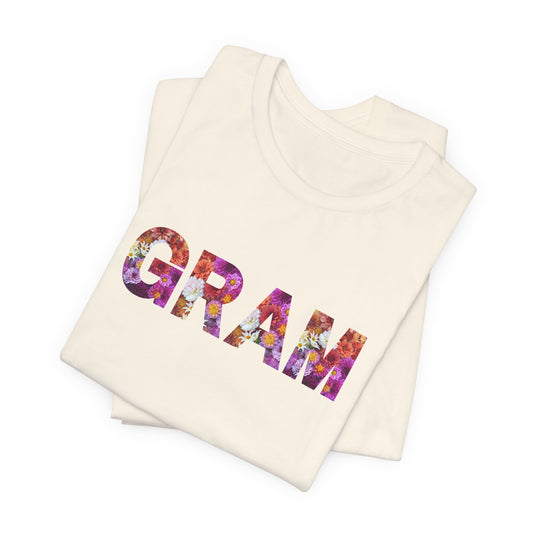 Floral Gram Tee - Perfect for Mother's Day, Gifts for Moms and Grandmas