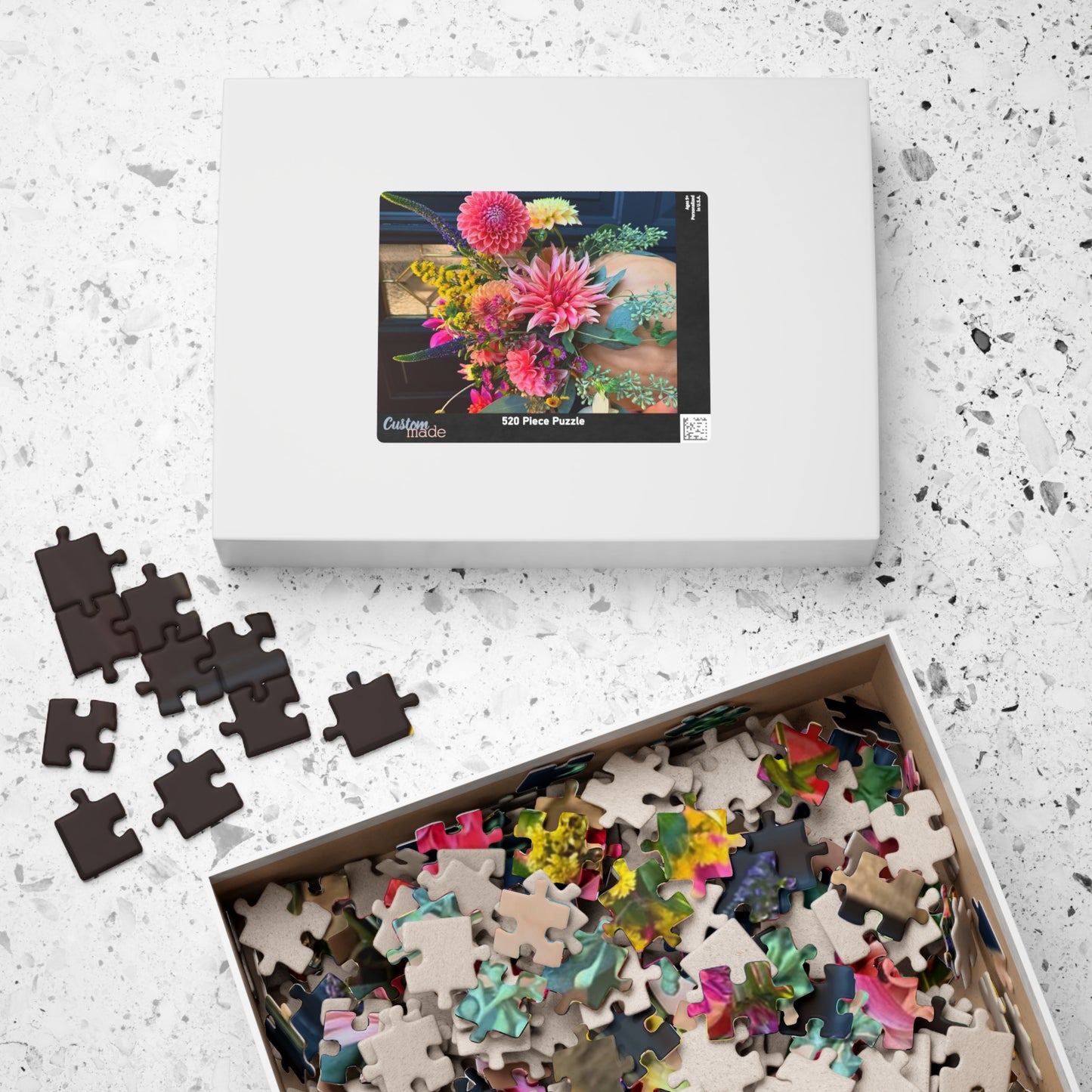 Dahlia Pumpkin Floral-themed Puzzle (110, 252, 520, 1014-piece) - Perfect for Relaxation and Family Bonding