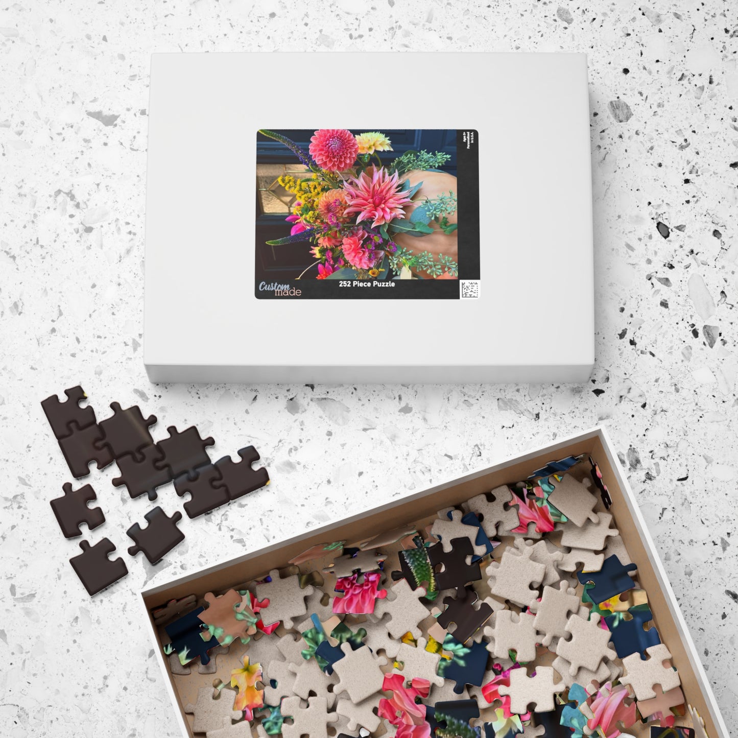 Dahlia Pumpkin Floral-themed Puzzle (110, 252, 520, 1014-piece) - Perfect for Relaxation and Family Bonding