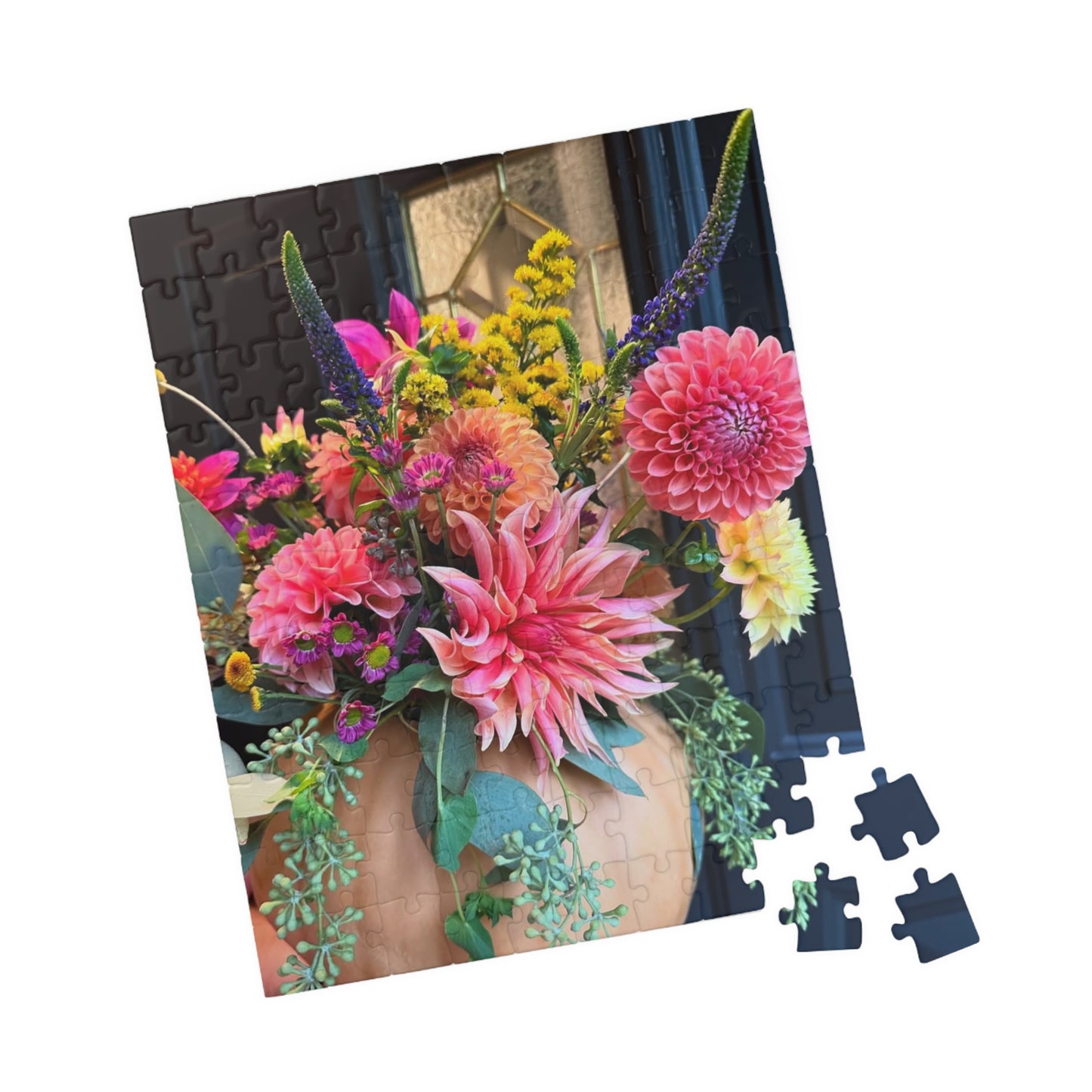 Dahlia Pumpkin Floral-themed Puzzle (110, 252, 520, 1014-piece) - Perfect for Relaxation and Family Bonding
