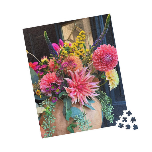 Dahlia Pumpkin Floral-themed Puzzle (110, 252, 520, 1014-piece) - Perfect for Relaxation and Family Bonding