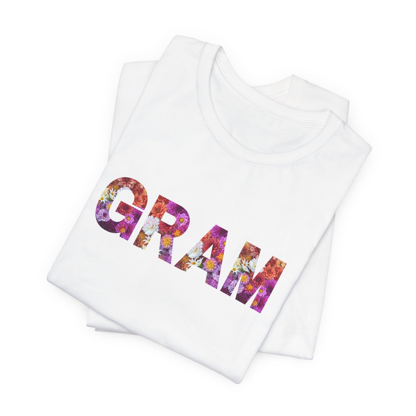 Floral Gram Tee - Perfect for Mother's Day, Gifts for Moms and Grandmas