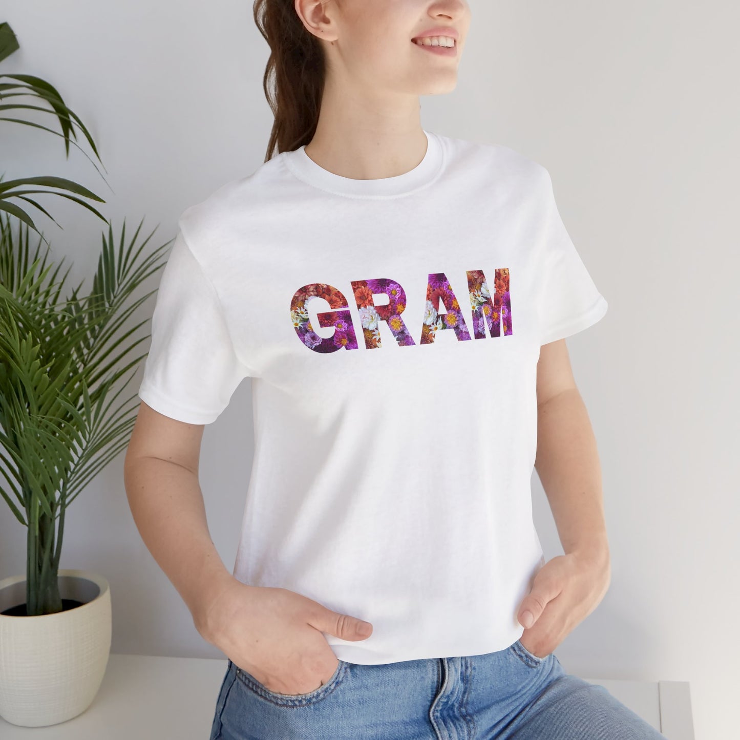 Floral Gram Tee - Perfect for Mother's Day, Gifts for Moms and Grandmas